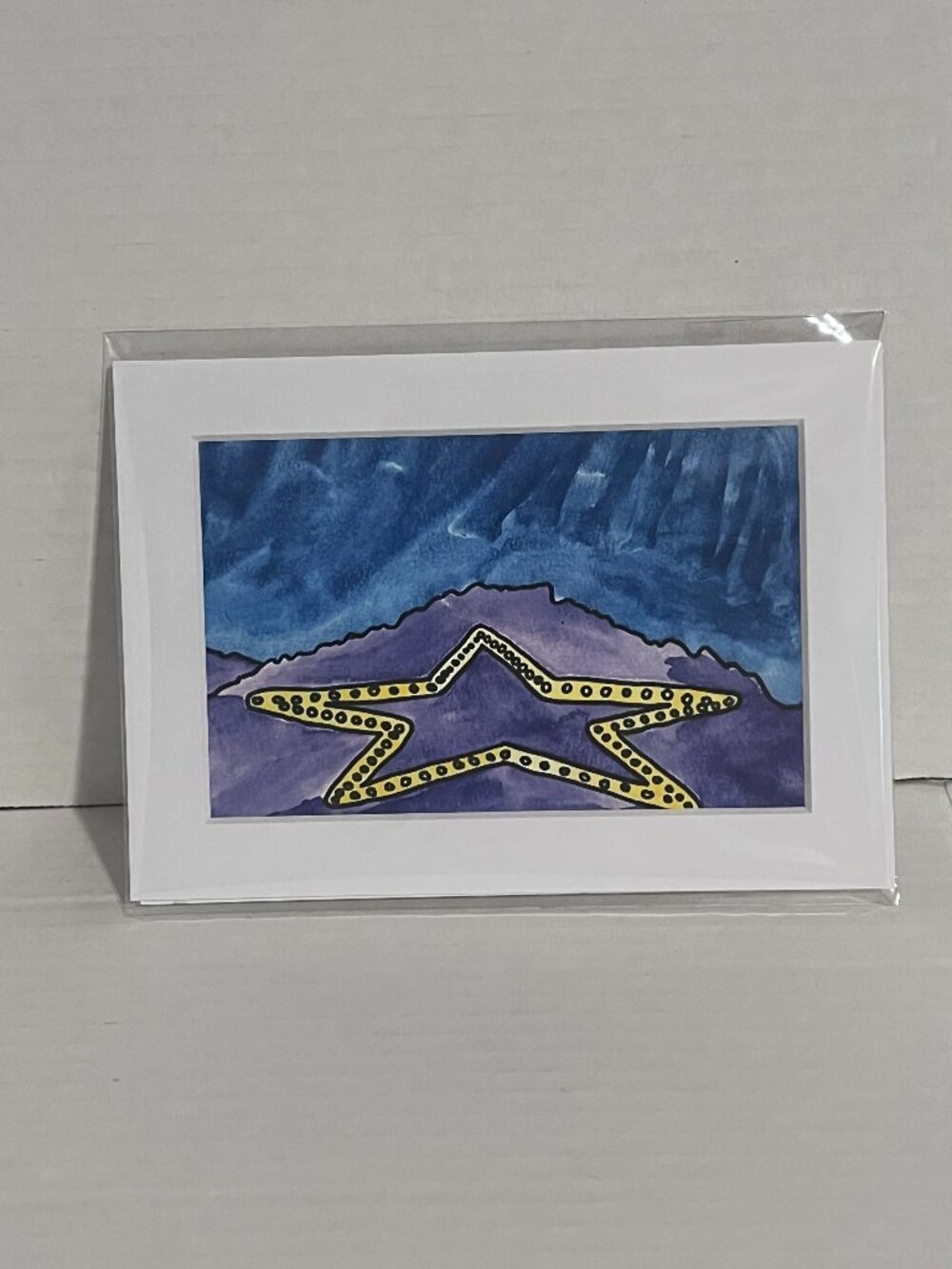 Palmer Lake Star Colorado Watercolor Art Print 5x7in Matt 4x6in Photograph